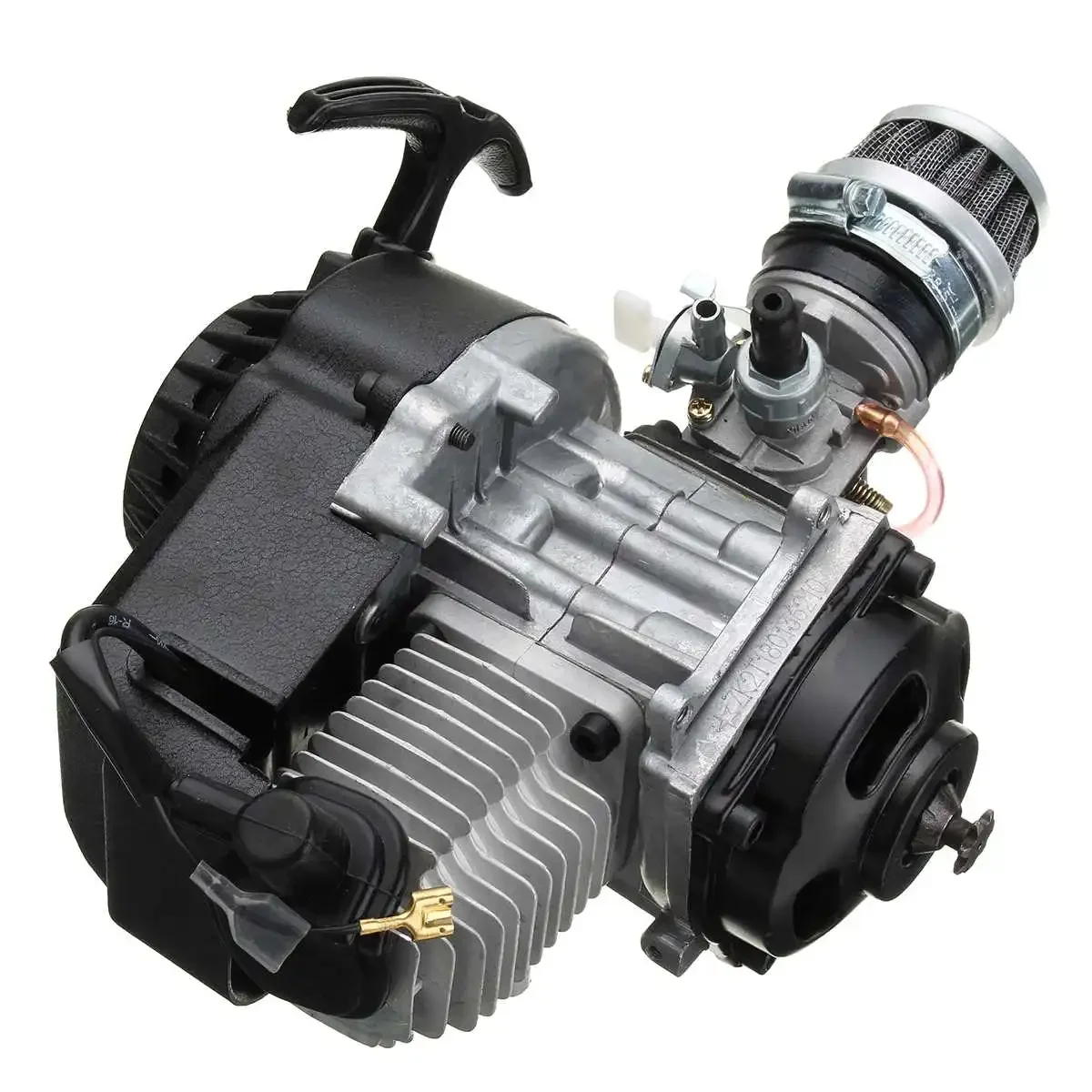 Motor Pull 4 Wheel 49cc 2 Stroke Motorcycle Pull Start Engine Motor Transmission ...