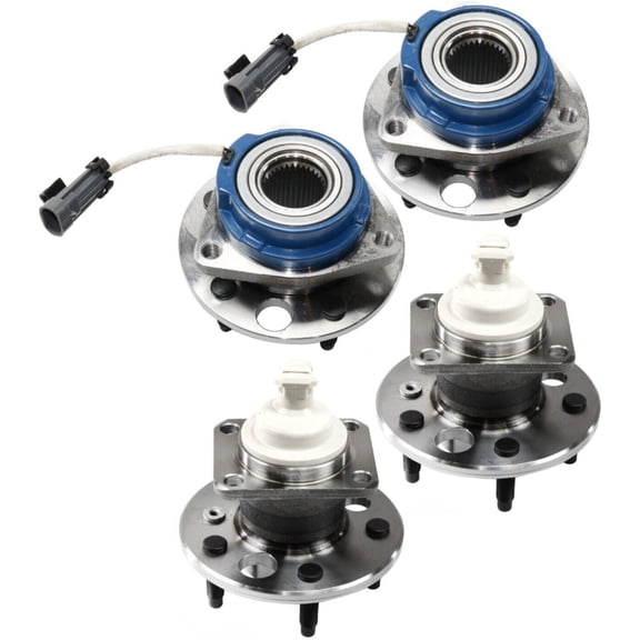 4-Wheel ABS Wheel Hubs Set of 4 Front & Rear Driver Passenger Side for Chevy
