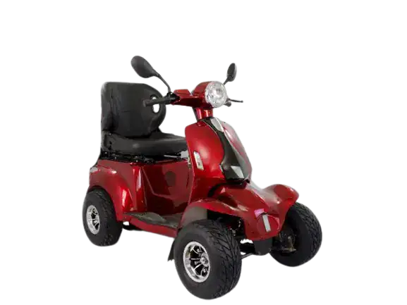 4 Wheel All Terrain Electric Scooter for Adults  LuxuryTon X-1000, Fat Tire, 60V Battery, 18 MPH, LED Lights, Heavy Duty Mobility