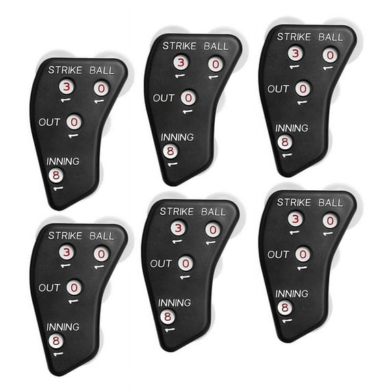 4 Wheel Baseball Umpire Clicker-Umpire Indicator Gear-Practical Counter Clicker for Scorekeeper Recording Outs
