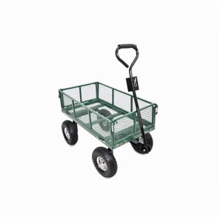 4 Wheel Green Thumb Mesh Garden Cart with Sidewalls