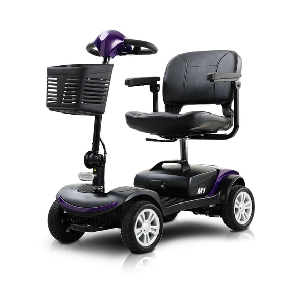 4 Wheel Mobility Scooter Compact 300 Lb Load Bearing Capacity 300w Motor Wheelchair Device For Grown-ups Elderly