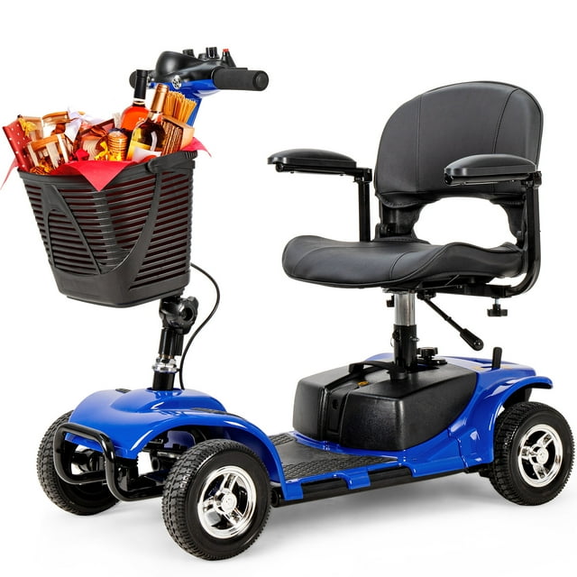 4 Wheel Mobility Scooter Electric Powered Mobile Wheelchair Folding