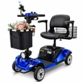 thumbnail image 1 of 4 Wheel Mobility Scooter for Seniors&Adults,15 Miles Foldable Electric Mobility Scooter,350W Powered Electric Wheelchair Device for Adults 300 lbs,LED Lights,Basket,Compact Mobile for Travel, 1 of 10