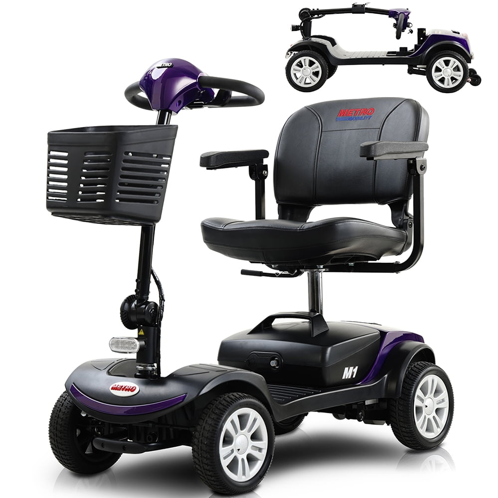4 Wheel Mobility Scooters for Senior, Outdoor Travel Electric Wheel Chair Scooter with