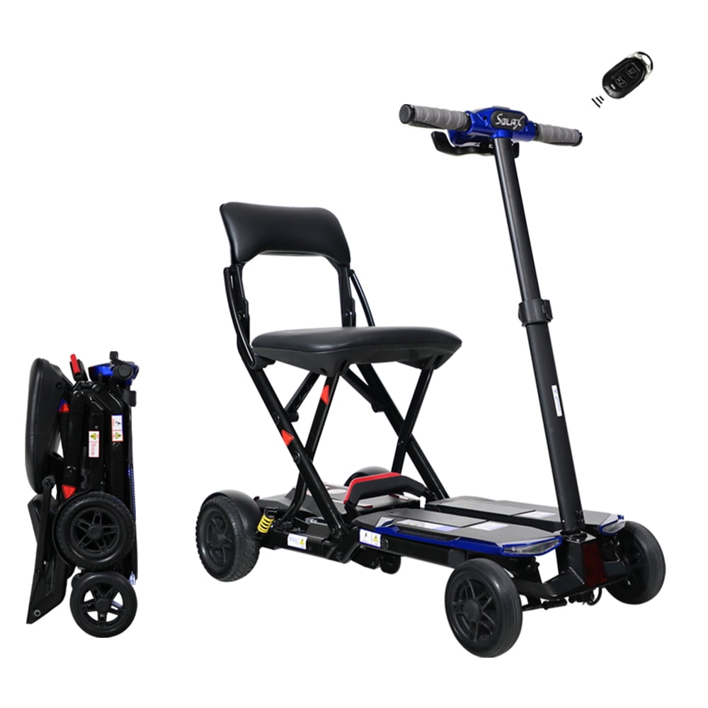 4-Wheel Remote Folding Mobility Scooter for Adults and Seniors, super lightweight and compact plus NFC Electric Foldable Mobility Scooter
