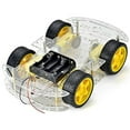 thumbnail image 1 of 4-Wheel Robot Smart Car Chassis Kits with Speed Encoder for Raspberry Pi and Arduino, 1 of 5