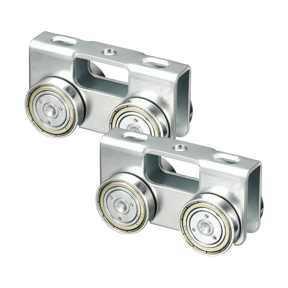 4 Wheel Trolley Assembly, Silent Load Trolley Assembly for 1-5/8" Wide and All 1-5/8" Taller Strut Channel, 2 Pairs