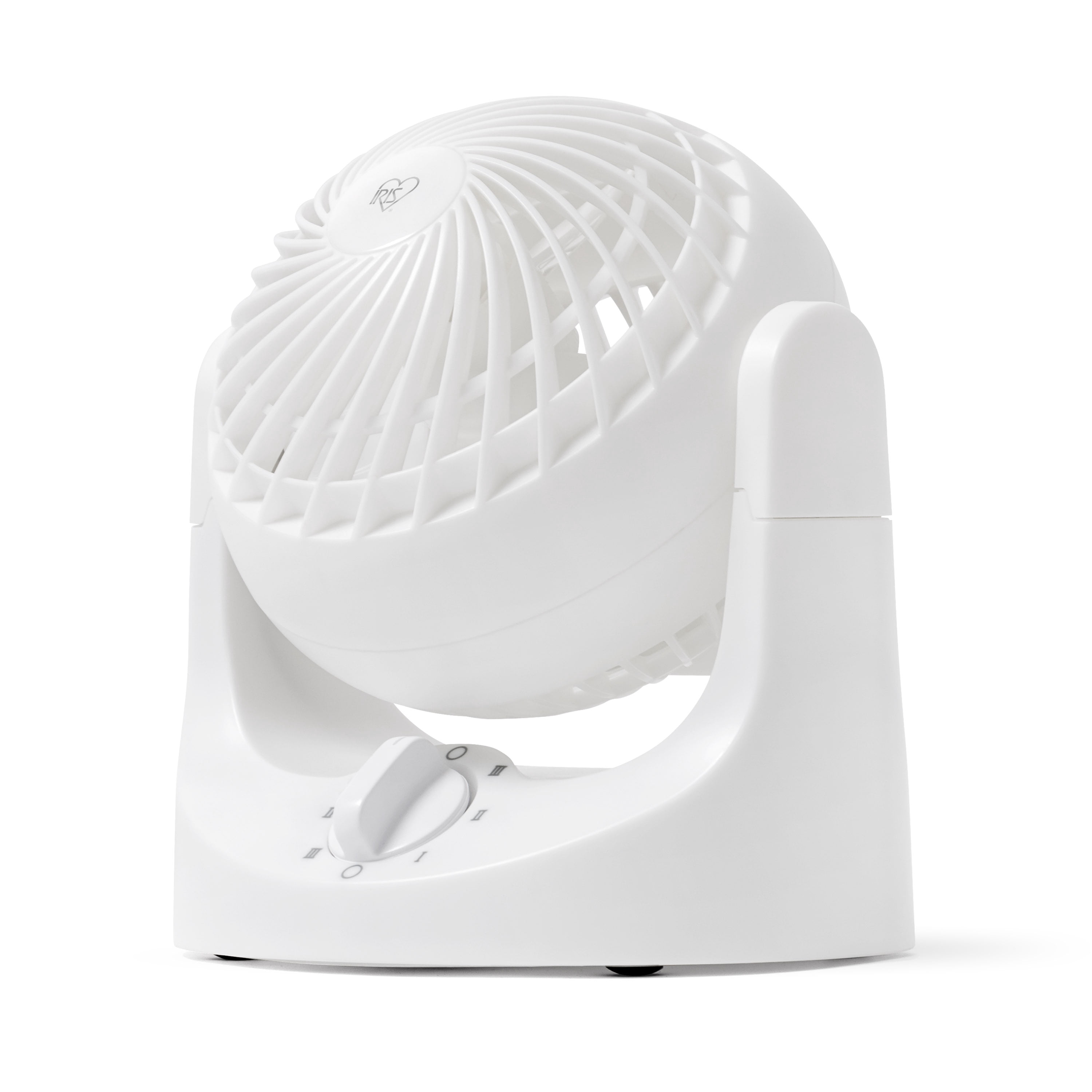 IRIS WOOZOO Mini Desk Fan Air Circulator 3 Speeds 32ft Max Air Distance White
