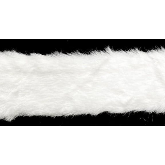 4" White Faux Fur Trimming - 4 Continuous Yards!