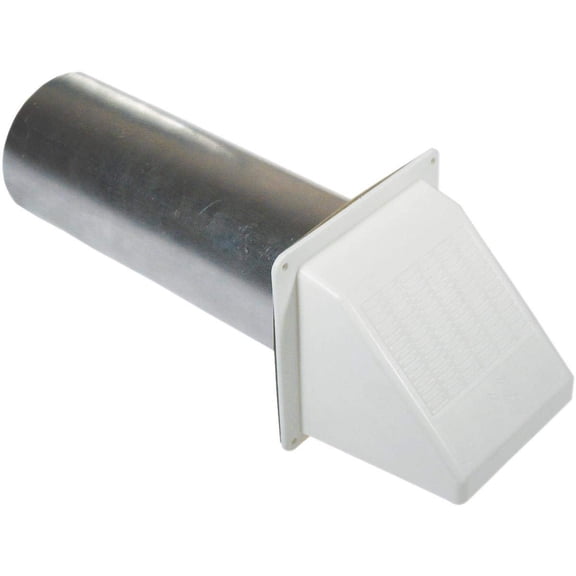 4" White Wide Mouth Hood