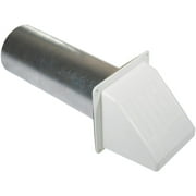 4" White Wide Mouth Hood