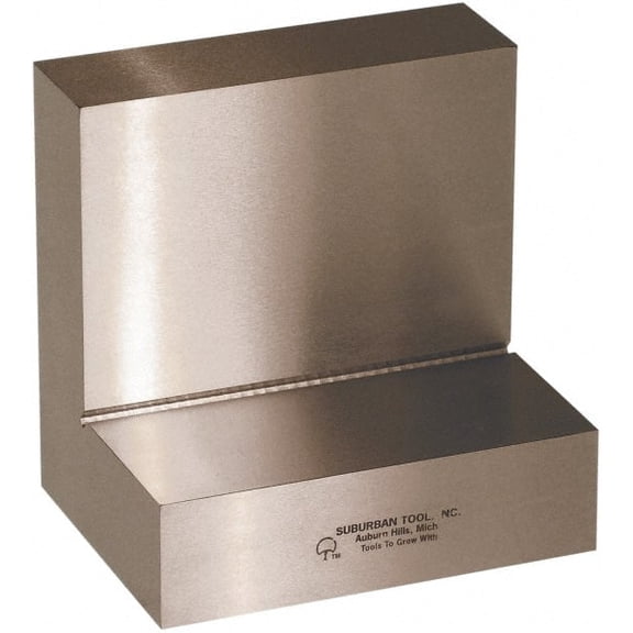 Suburban Tool 4" Wide x 4" Deep x 3" High Steel Precision-Ground Angle Plate