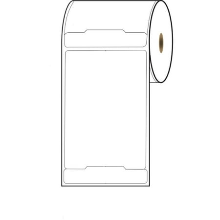 4" Wide x 6" High Direct Thermal Labels with 3/4" (IR) Document Tab (Total Size 4" W x 6 3/4" H), 245/roll, 12 Rolls/case, 1" core,NO Perforation - for printing Fedex shipping labels - Free Shipping