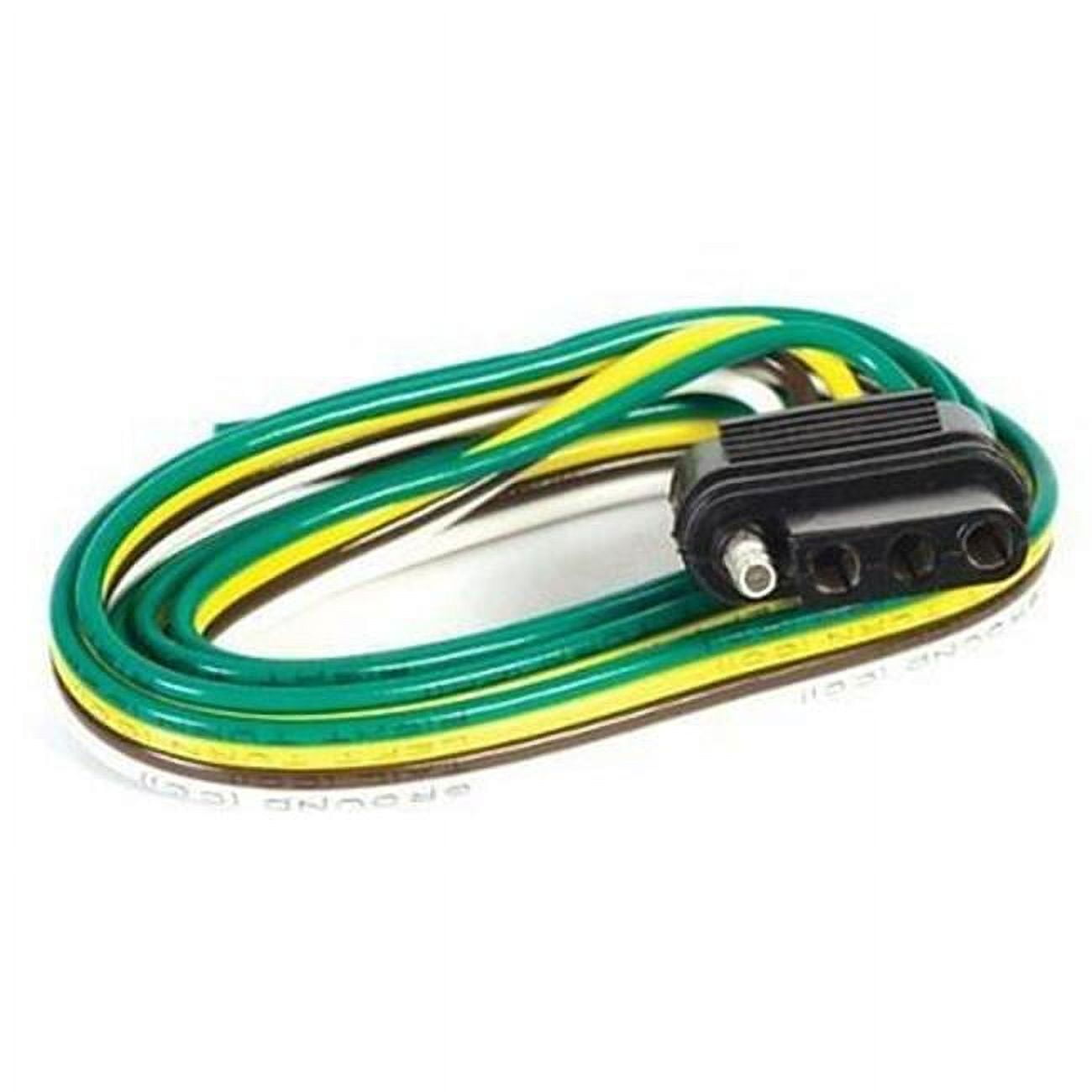 4-Pin Flat Trailer Wiring Connector - 3ft Waterproof Extension Harness For Boat & Utility Trailers