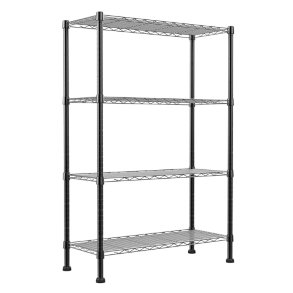 4-Wire Shelving Metal Storage Rack Adjustable ShelvesStanding Storage ...