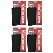 4 Wireless Microphone Holsters with Belt Clips Package