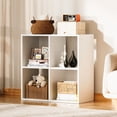 thumbnail image 1 of 4 Wood Cube Storage Organizer with Open Back and Removable Back Panels, 11In White Cube Storage Bookshelf, Cubicle Shelf Bookcase for Home Office Bedroom Living Room, Vertical or Horizontal, 1 of 17