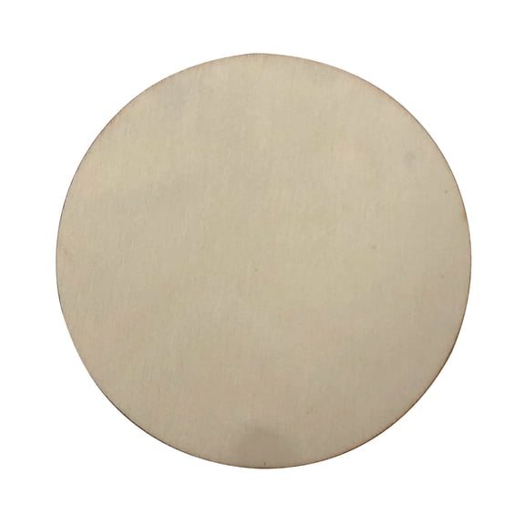 4" Wooden Rounds by Make Market Unfinished Poplar Plywood Craft Circles - Laser Cut & Sanded - 12 Pack