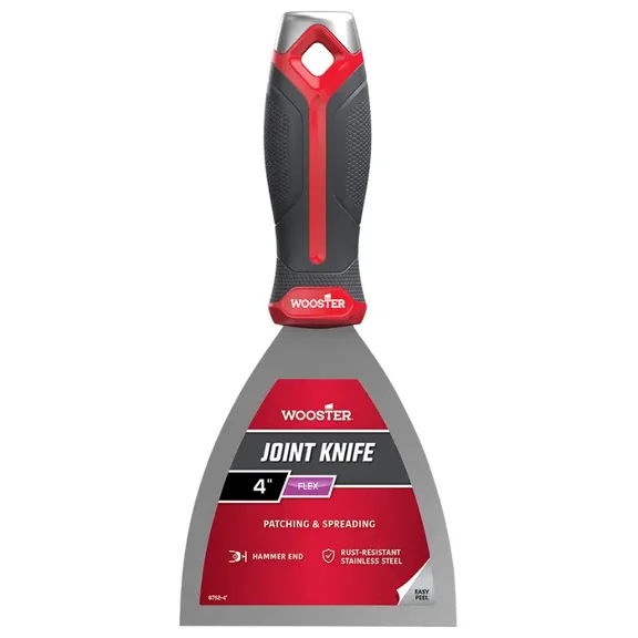 4 Wooster 8752 Flexible Putty Knife, Stainless Steel
