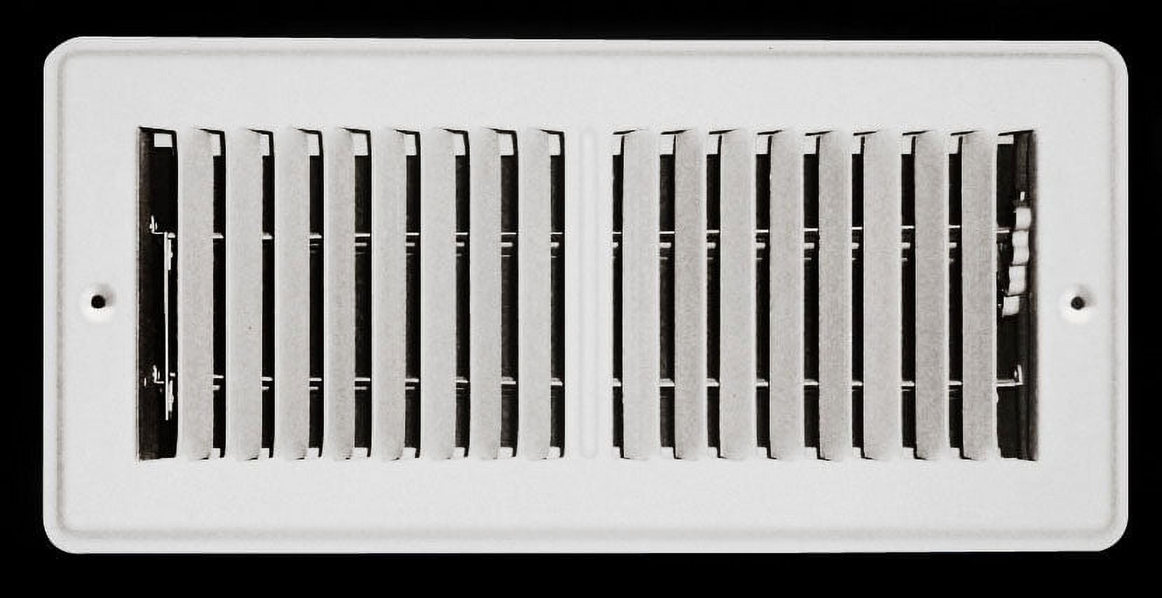 4" X 10" Mobile Home RV Floor Register Vent Grille with Back Dampers