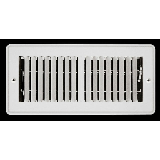 4" X 10" Mobile Home RV Floor Register Vent Grille with Back Dampers