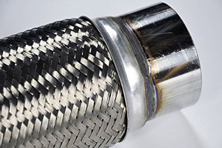 4" X 10" X 14" Exhaust Flex Pipe Universal Fit Flex Tube Stainless