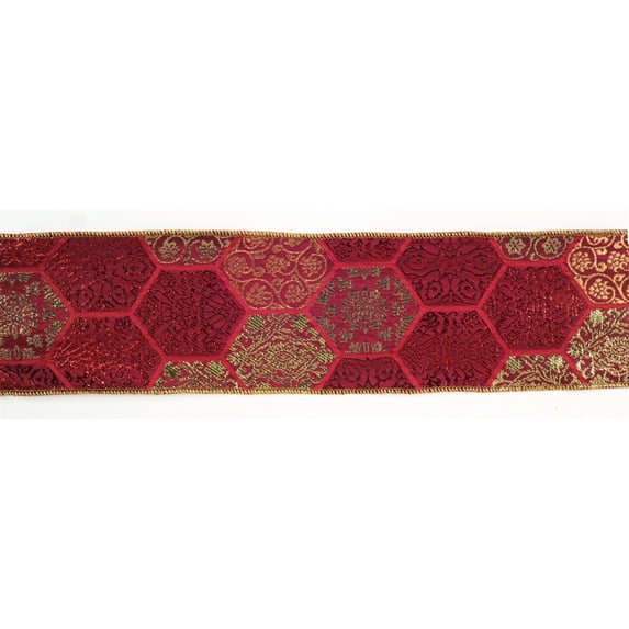 Melrose 4" X 10 Yds 2 Rolls Polyester Wired 61026DS