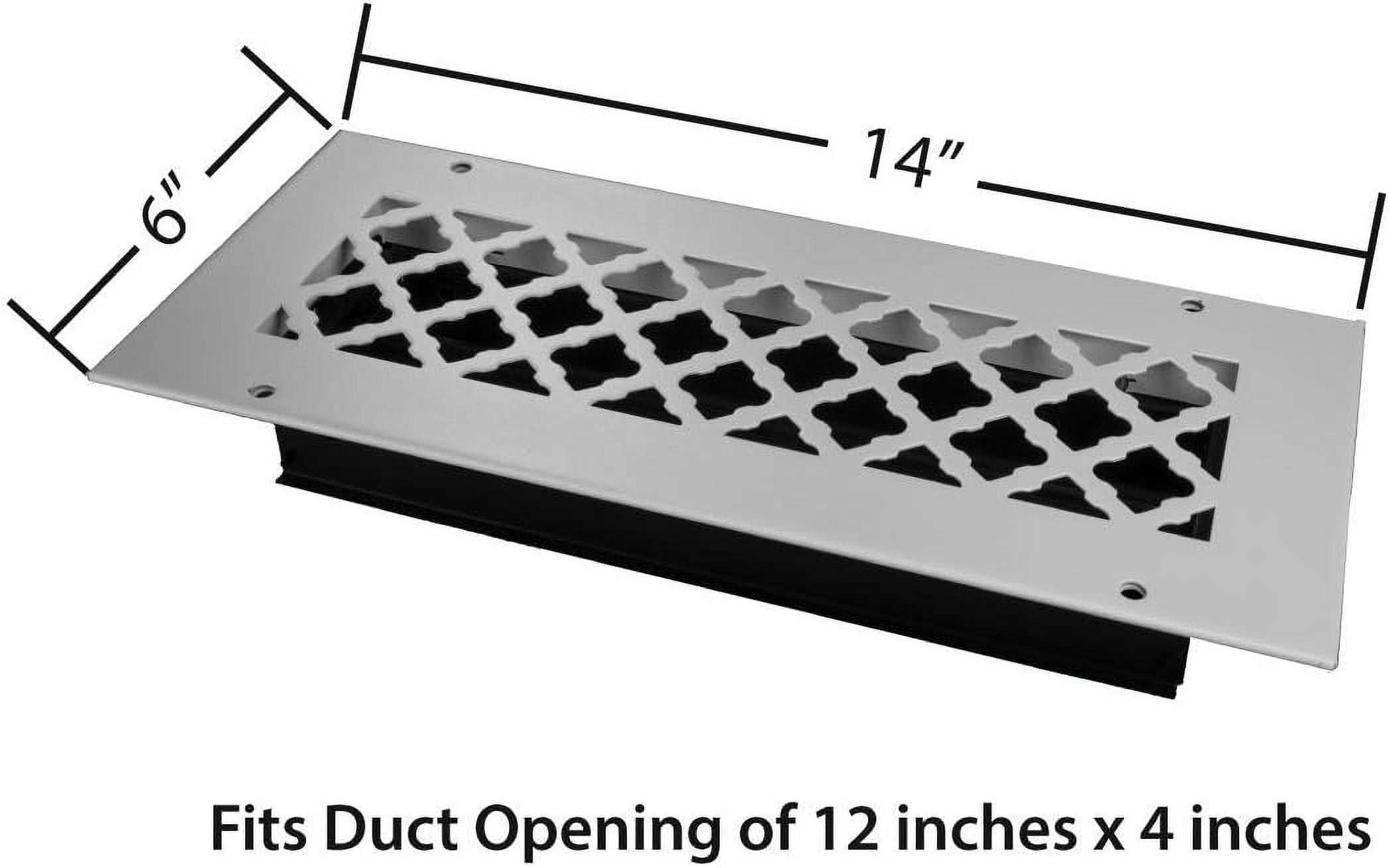 4 X 12 "Cast Iron Look" Black Powder Coated Steel Tuscan Ceiling And