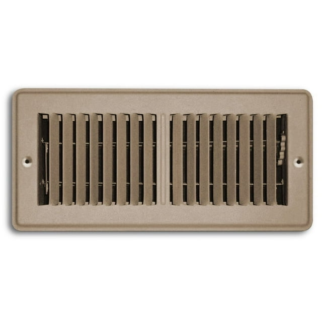 4" X 12" Mobile Home RV Floor Register Vent Grille with Back Dampers