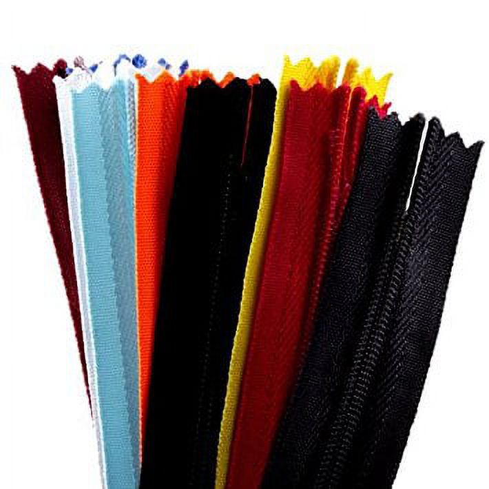 4 X 20pcs 9 Inch Assorted Color Invisible Zippers Closed Clothes Sewing Craft