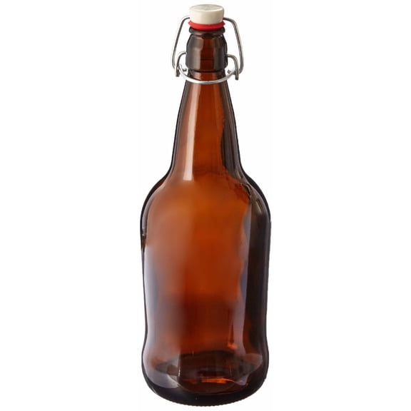 4 X 32 oz. Amber EZ Cap Kombucha Bottle
