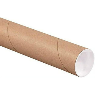 10 - 2 x 24 Round Cardboard Shipping Mailing Tube Tubes With End Caps