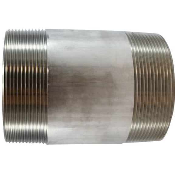 4 X 4 304 SS Nipple, #304 Sch 40 Stainless Steel Nipples, Nipples and Fittings