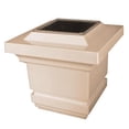 thumbnail image 1 of 4 X 4 PVC CLASSY SOLAR POST CAP - Tan, 1 of 1