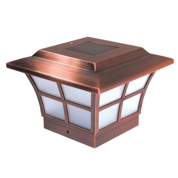 4 X 4 Plated Prestige Solar Post Cap - Copper