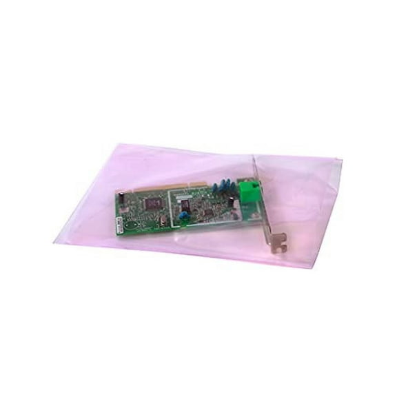 4" X 6" 2 Mil Flat Pink Anti-Static Poly Bags (1,000 Bags) - Laddawn 12010