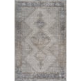 thumbnail image 1 of 4' X 6' Beige and Gray Abstract Distressed Area Rug, 1 of 7