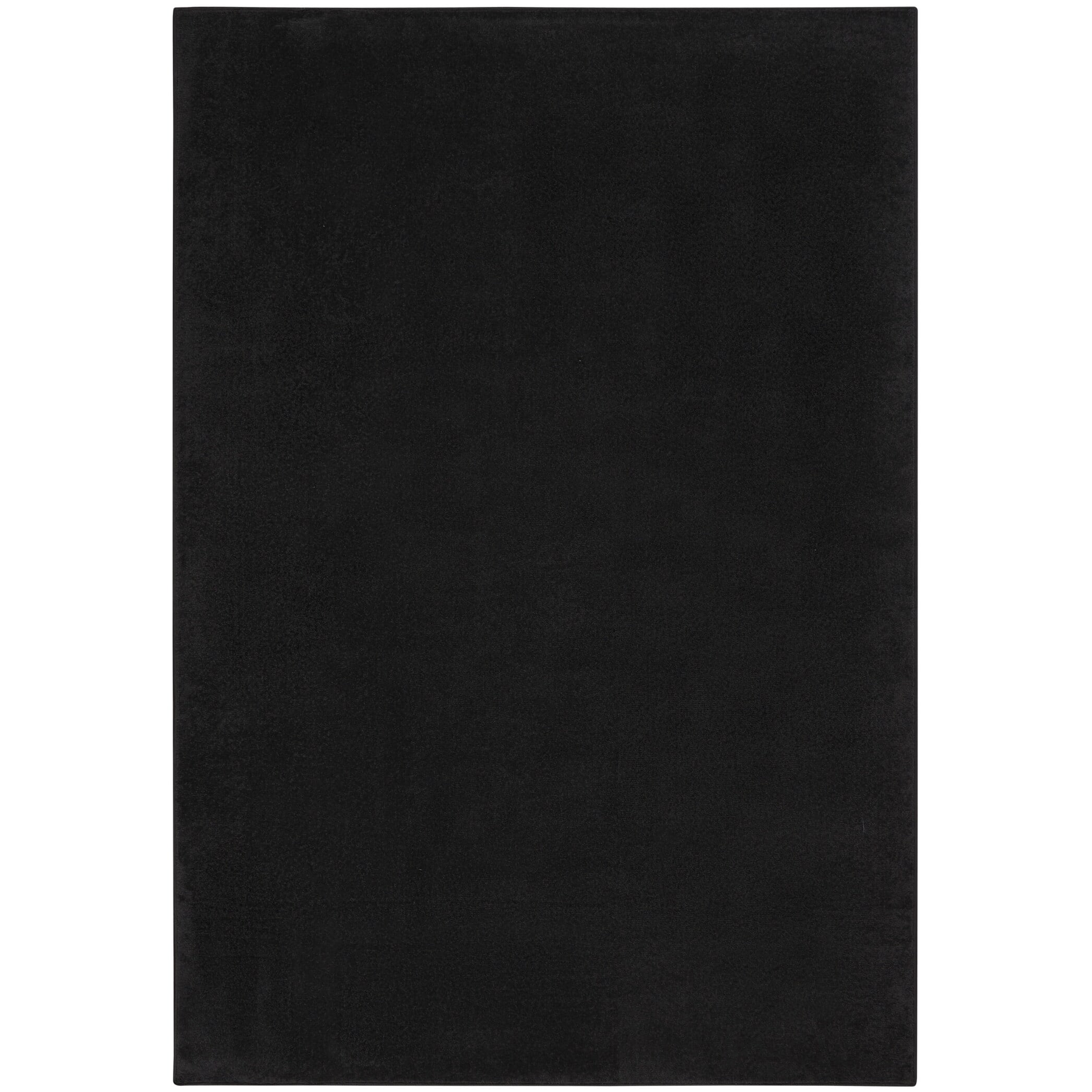 4' X 6' Black Non Skid Indoor Outdoor Area Rug - 6' x 7'
