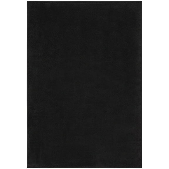 4' X 6' Black Non Skid Indoor Outdoor Area Rug - 6' x 7'