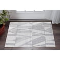 thumbnail image 1 of 4' X 6' Black and Ivory Abstract Hand Woven Area Rug, 1 of 9