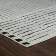 thumbnail image 1 of 4' X 6' Cream and Black Abstract Distressed Area Rug, 1 of 11