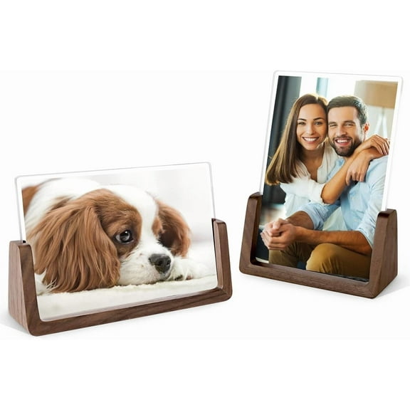 4'' X 6'' Format Picture Frame Desktop Wood Poster Vertical Horizontal