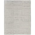 thumbnail image 1 of 4' X 6' Gray and Ivory Abstract Hand Woven Worn Faded Area Rug, 1 of 9