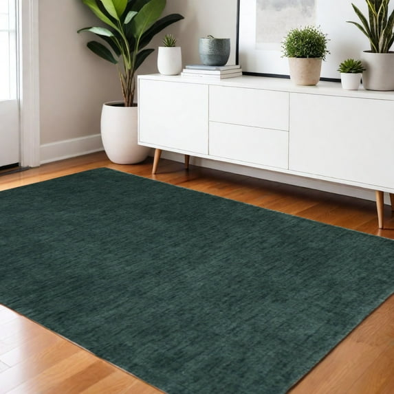 HomeRoots 617031 4 x 6 ft. Green Hand Woven Rectangle Area Rug