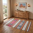 thumbnail image 1 of 4' X 6' Ivory Southwestern Handmade Area Rug With Fringe, 1 of 4