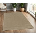 thumbnail image 1 of 4' X 6' Tan Wool Hand Woven Area Rug, 1 of 11