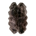 thumbnail image 1 of 4" X 6" X 2" Chocolate Quattro Sheepskin Area Rug, 1 of 2