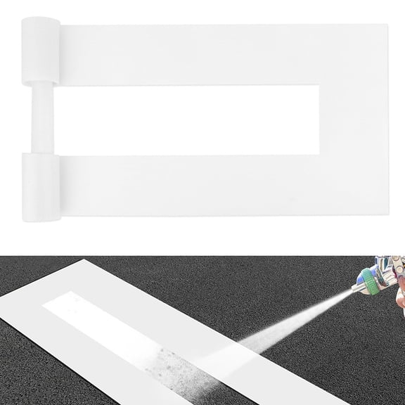 4 X 88 Inch Parking Lot Line Stencil, Heavy-Duty Silicone with Glass Fiber Reusable Parking Lot Line Stencil