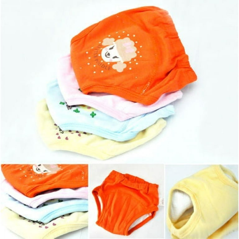 4 X Baby Toddler Girls Cute 4 Layers Waterproof Potty Training Pants  reusable